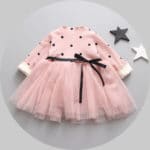 2016 new spring and autumn baby dress girl dress princess dress cotton net yarn children's girl dress 1-3 years free shipping - Image 2