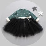 2016 new spring and autumn baby dress girl dress princess dress cotton net yarn children's girl dress 1-3 years free shipping