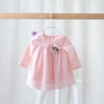 2016 spring autumn brand children's wear dress for girls gauze lace dress baby sweet princess dress for girls baby clothes