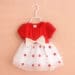 2016 summer toddler Girl Dress bow Dress puff sleeve party Girls Infant dot Birthday Dresses mesh Babies Girls clothing dress