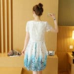 2017 Autumn New Maternity Dresses Cute White Chiffon Lace Stitching Pregnant Dress Women Clothes Pregnancy Dress Long Sleeve - Image 6