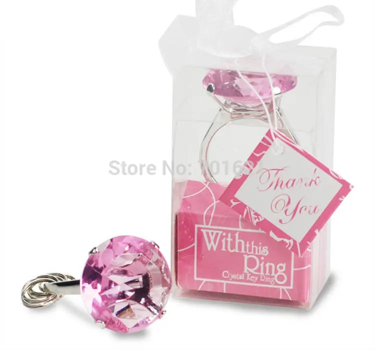 2017 Baby Shower Wedding Gifts for Guests Bachelorette Party Craft Supplies Deep Purple Crystal Key - Image 4