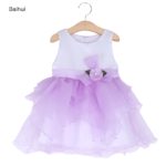 2017 Baby Summer Dress Floral Girls Princess Dresses Infant Kids Clothes Cotton Tutu Birthday Party Dress Newborn Wedding Dress - Image 2
