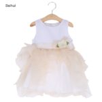 2017 Baby Summer Dress Floral Girls Princess Dresses Infant Kids Clothes Cotton Tutu Birthday Party Dress Newborn Wedding Dress - Image 3