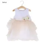 2017 Baby Summer Dress Floral Girls Princess Dresses Infant Kids Clothes Cotton Tutu Birthday Party Dress Newborn Wedding Dress - Image 3