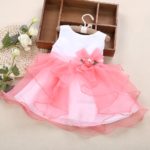 2017 Baby Summer Dress Floral Girls Princess Dresses Infant Kids Clothes Cotton Tutu Birthday Party Dress Newborn Wedding Dress - Image 4
