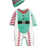 2017 Baby rompers One-piece Costumes infant long sleeve spring autumn baby wear romper + hat clothing set Christmas Gifts - Image 5
