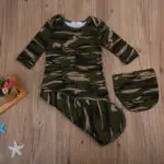2017 Camo Sleepwears Newborn Infant Baby Camo Swaddle Blanket Baby Sleeping Swaddle Hats Outfit Muslin Wrap - Image 4