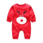 2017 Christmas deer style newborn baby boy girls winter clothes Cotton Long Sleeve Baby Rompers Soft Infant Baby Clothing Set