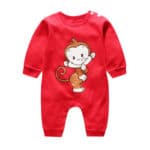 2017 Christmas deer style newborn baby boy girls winter clothes Cotton Long Sleeve Baby Rompers Soft Infant Baby Clothing Set - Image 3