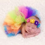 2017 Cute Baby Newborn Infant Toddler Flower Tutu Rainbow Skirt Girls Outfit Lovely Babies Skirts