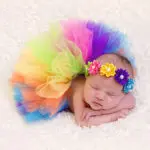 2017 Cute Baby Newborn Infant Toddler Flower Tutu Rainbow Skirt Girls Outfit Lovely Babies Skirts