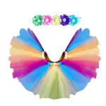 2017 Cute Baby Newborn Infant Toddler Flower Tutu Rainbow Skirt Girls Outfit Lovely Babies Skirts - Image 6