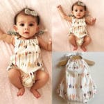 2017 Cute Children Kids Baby Girl Clothes Bodysuit Summer Sleeveless Bebes Body Clothing Outfit 0-18M - Image 3