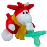 2017 Cute Newborn Silicone Funny Baby Pacifier Clips Chain Animal Pacifiers With Plush Toy Soother Nipple Dog Monkey Worm BNZ07 - Image 5