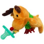 2017 Cute Newborn Silicone Funny Baby Pacifier Clips Chain Animal Pacifiers With Plush Toy Soother Nipple Dog Monkey Worm BNZ07 - Image 6
