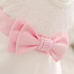 2017 Formal Birthday Baby Dress Party Bow Pattern Wedding Gown Christening Infant Hundred Days Banquet Vestido Clothing 1 Years - Image 6