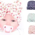 2017 Hot Sale Fashion Newborn Baby Girls Little Flower Bowknot Beanies Hat Infant Kids Comfortably Hospital Caps