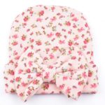 2017 Hot Sale Fashion Newborn Baby Girls Little Flower Bowknot Beanies Hat Infant Kids Comfortably Hospital Caps - Image 4