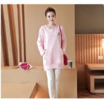 2017 New Autumn Winter Maternity Dresses Plus Thick Velve Clothes For Pregnancy Women Fashion Loose Clothing Outwear B0260 - Image 2