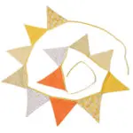 2017 New Colorful Fabric Flags Banners Wedding Decor Bunting Party Garland Decoration MA678809 - Image 3