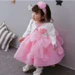 2017 New Girl Kids Festival Party Wear Baby Girl 1st Birthday Outfits Newborn Bebes Christening Gowns Baby Girl Dress