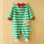 2017 New Spring Autumn Coral Fleece Baby Romper Boys Cartoon Long Sleeve Newborn Baby Girls Jumpsuit Infant Christmas Clothes - Image 2