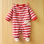 2017 New Spring Autumn Coral Fleece Baby Romper Boys Cartoon Long Sleeve Newborn Baby Girls Jumpsuit Infant Christmas Clothes - Image 4