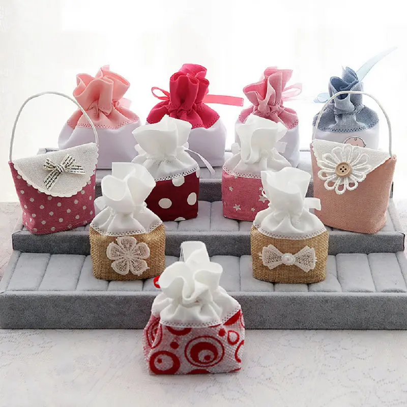 2017 New Style Colorful Candy Box Favor Wedding Sugar Candy Chocolates Bags Baby Shower Gifts Bags Party Supplies - Image 2