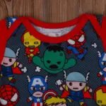 2017 Newborn Baby Boy Bodysuit Summer Short Sleeve Cartoon Hero Body Suit Jumpsuit Outfits Baby Clothes 0-18M - Image 3