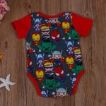 2017 Newborn Baby Boy Bodysuit Summer Short Sleeve Cartoon Hero Body Suit Jumpsuit Outfits Baby Clothes 0-18M - Image 6