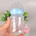 2017 Newborn Baby Infant 180ml Nursing Milk Feeding Bottle Standard Mouth Silicone Fruit Juice Water Nipple Pacifier Drink