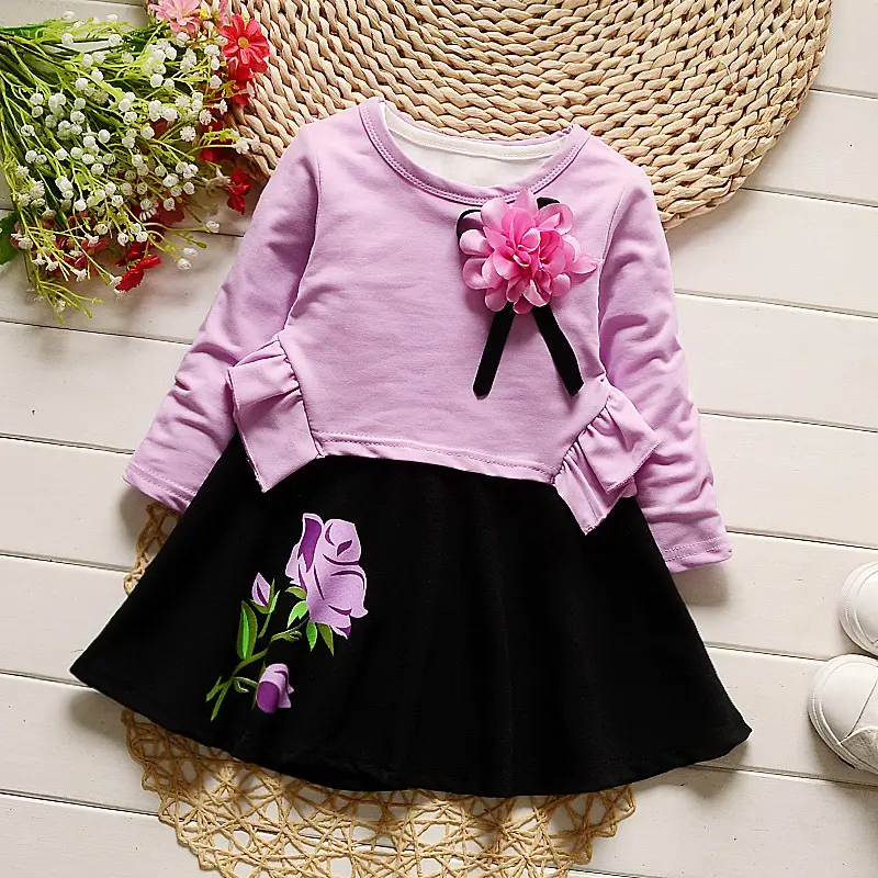 2017 Newborn Cute Flowers Girl Dress Birthday Baby Princess Spring Infant Kids Dresses Girls Clothes Tutu Dress - Image 3