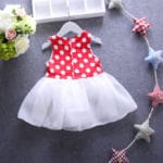 2017 Newborn Girl's Baby Dress Dots Minnie Bow Fashion Wave Point Sleeveless Vest Dress New Infant Summer Kids Clothing - Image 2