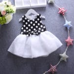 2017 Newborn Girl's Baby Dress Dots Minnie Bow Fashion Wave Point Sleeveless Vest Dress New Infant Summer Kids Clothing - Image 3