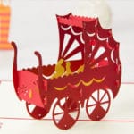 2017 Pop Up 3D Card Baby Carriage Birthday Christmas Custom Greeting Cards Gift Hot MAR23_30 - Image 3