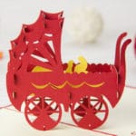 2017 Pop Up 3D Card Baby Carriage Birthday Christmas Custom Greeting Cards Gift Hot MAR23_30 - Image 4