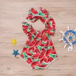 2017 Retail Baby Girl Bodysuit Newborn Baby Clothes Cartoon Prited Short Sleeve Cotton Baby Bodysuits Body Bebes Clothing - Image 2