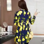 2017 Spring and autumn new maternity dress  fashion V-neck  long sleeve floral pregnant dresses SZ6872 - Image 2