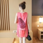 2017 Summer Chiffon Maternity Dresses For Pregnant Women Clothes Print Sleeveless Tank Vest Dress Cute Pregnancy Clothing - Image 2
