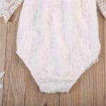 2017 Summer Cotton Newborn Baby Girl Clothes Lace Floral Short Sleeve 0-24M White Bodysuit Sunsuit Outfits - Image 4