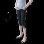 2017 Summer Leg Lace Capris for Pregnant Women Fashion Maternity Pants Black White Pregnancy Shorts Cotton Maternity Clothes - Image 3