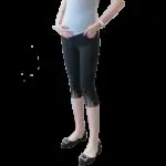 2017 Summer Leg Lace Capris for Pregnant Women Fashion Maternity Pants Black White Pregnancy Shorts Cotton Maternity Clothes - Image 3