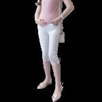 2017 Summer Leg Lace Capris for Pregnant Women Fashion Maternity Pants Black White Pregnancy Shorts Cotton Maternity Clothes - Image 4