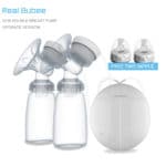 2017 Upgrade version Double electric breast pumps Free two Nipple Powerful Suction DIY breast pump with baby milk bottles
