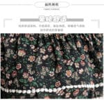 2017 new summer maternity dress chiffon floral skirt a word collar splicing a small lace pregnant women dress - Image 4