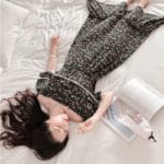2017 new summer maternity dress chiffon floral skirt a word collar splicing a small lace pregnant women dress - Image 5