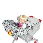 2017 popular fashion high quanlity baby shopping cart cover anti dirty baby safety seats striped nylon for outdoor kids chair - Image 2