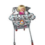 2017 popular fashion high quanlity baby shopping cart cover anti dirty baby safety seats striped nylon for outdoor kids chair - Image 3