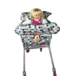 2017 popular fashion high quanlity baby shopping cart cover anti dirty baby safety seats striped nylon for outdoor kids chair - Image 3